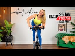 LIVE Indoor Cycling Workout! | 40-minute Indoor Cycling Class + ENCORE!