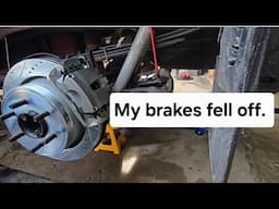 Replacing rotors and brakes that fell off.