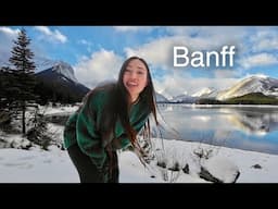 winter camping in Banff