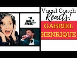 Vocal Coach Reacts  GABRIEL HENRIQUE •”OH HOLY NIGHT”