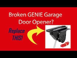 HOW-TO: Genie Garage Door Opener - Broken Screw Drive Carriage/Trolley Replacement