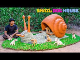 Building a Dream SNAIL Dog House for Rescue Puppies!