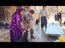 Grandma's return home and the neighbors help the Atabek family in detoxifying the goats