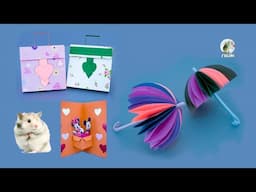 How to Make Origami HandBag & Opening Card DIY