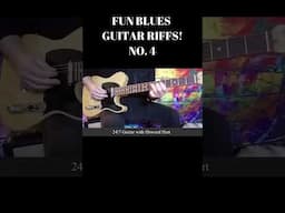 FUN BLUES GUITAR RIFFS! NO. 4 #shortsfeed #bluesrockguitarist #shortsvideo  #guitarriffs