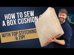 HOW TO MAKE A BOX CUSHION COVER FROM SCRATCH | UPHOLSTERY FOR BEGINNERS | FaceliftInteriors