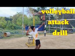 volleyball attack drill#volleyball spike training drills💪💪💪🔥🔥💯