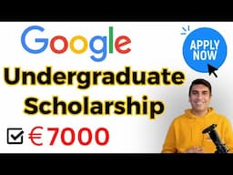 Generation Google Scholarship for Undergraduate Students