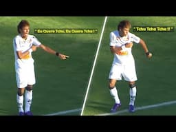 When 19 Year old Neymar SCORED and DANCED (TCHU TCHA TCHA) At Santos 🎶