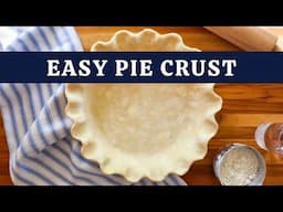 Easy Pie Crust Tutorial with BAKING POWDER | No More Tough Crusts!