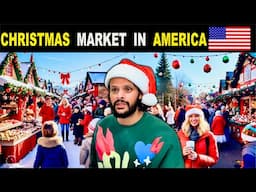 How Americans Celebrate Christmas: Markets, Lights, and Joy| Indian In USA |Christmas Market in USA