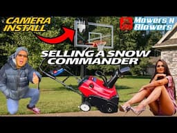 SELLING MY TORO SNOW COMMANDER BLOWER & NEW SOLAR SURVEILLANCE CAMERA INSTALLATION-GETTING SH!T DONE