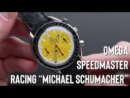 The 1990's Omega Speedmaster Michael Schumacher Racing Automatic Chronograph with Yellow Dial