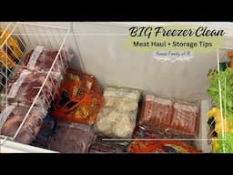 Time to clean out the BIG FREEZER + Meat Haul + Storage Tips - MuM of 16 KiDS