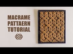 Celtic Style Macrame Pattern for Wall Decor, Lampshade, Bag