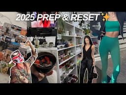 PREP WITH ME FOR 2025 | vision board, wellness haul and organising