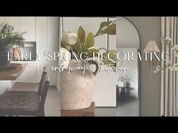 2025 EARLY SPRING DECORATE WITH ME + spring entryway + kitchen