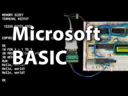 Running MSBASIC on my breadboard 6502 computer