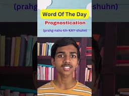 Word Of The Day | Prognostication #newwordoftheday