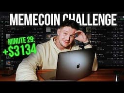 1 HOUR Memecoin Trading Challenge (Real Results)