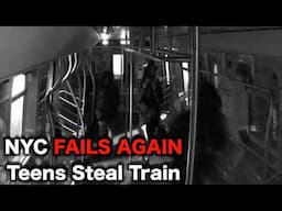 New York City TEENS Steal Train