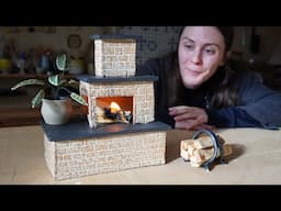 I made a tiny fireplace (that works!)