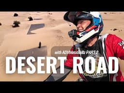 Riding sand-covered roads in Dubai with ADVMotoskillz