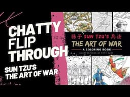 BEAUTIFUL ILLUSTRATIONS! 😍| Chatty Flip Through ~ Sun Tzu's The Art of War #coloring #coloringbook