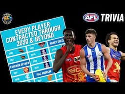 Every AFL Player Contracted to 2030 & Beyond (AFL Trivia)