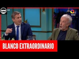 Eduardo Blanco le CERRÓ bien cerrada la boca a periodista libertario en la mesaza