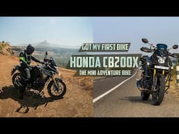 Hands on my first bike 🏍️ | Honda CB200x | first ride experience | Budget adventure bike !!