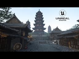 Asian Pagoda Village - Unreal Engine 5 Environment