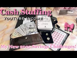 CASH STUFFING YOUTUBE INCOME | DECEMBER 2024 | NEW CHALLENGES | #cashbudgetingmethod