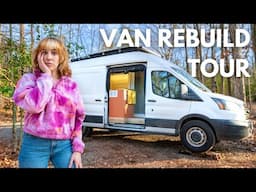 VAN TOUR: We Renovated This DANGEROUS Ford Transit Build in 30 Days! #vanlife