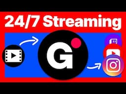 How to 24/7 Live stream pre recorded video to YouTube using Gyre