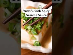 Hot Tofu with Spicy Sesame Sauce 🔥 #japaneserecipe #tofurecipes #yudofu