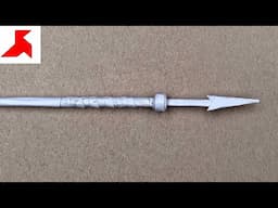 DIY - How to make PILUM, ancient roman SPEAR from A4 paper