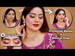 STEP BY STEP ✅ Parlour Makeup At Home || Professional Makeup At Home