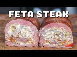 Mit FETA gefülltes FLANKSTEAK - so SAFTIG und so CREMIG - GRIECHISCHES STEAK - BBQ-Video - 0815BBQ