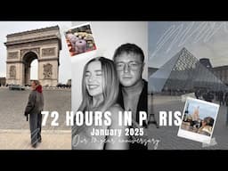 ✨72 HOURS IN PARIS✨| PARIS VLOG JANUARY 2025, THE LOUVRE, ARC DE TRIOMPHE & DISNEY LAND!!🏰🐭✨