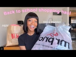 $5000+ Back to school try on shopping haul🛍️| #stevemadden | #mrprice | #H&M | #wigs