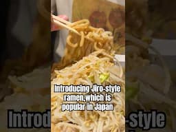 I devoured Jiro-style ramen, which is popular in Japan these days. #japanesefood #ramen #vlog