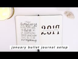 2019 + January Bullet Journal Setup | Reese Regan