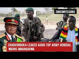 Chabvondoka Leaked Audio Top Army General Warns Mnangagwa