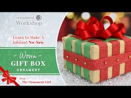 Woven Gift Box No Sew Handmade Fabric Ornament Tutorial