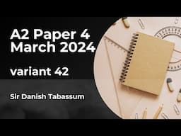 A2 BUSINESS - March 2024 - Paper 4