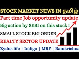 Zee ent | MRF | Realty sector | Indigo | Zydus | Ramkrishna forgings, Ahluwalia, Insurance job offer