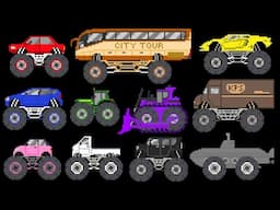 Monster Vehicle Colors - The Kids' Picture Show