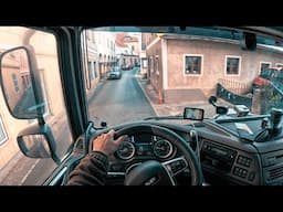 Spooky Video of Trucker Stuck in Narrow Street