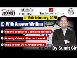 10 February 2025 | Editorial Discussion | AI Action Summit, R and D and Budget, Growing Violence